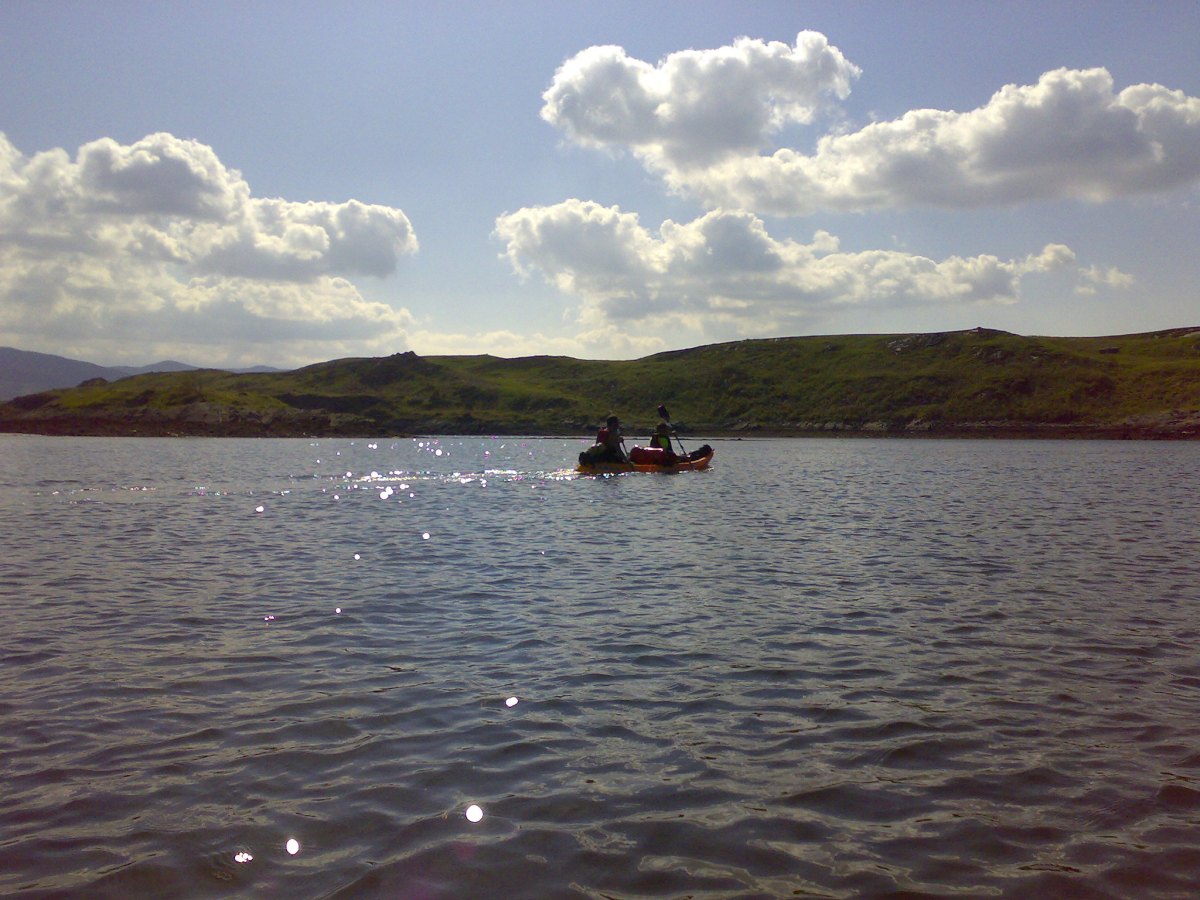 paddling in the sunshine