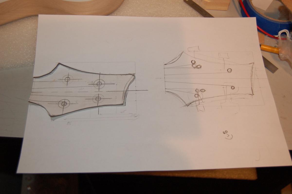 headstock shape sketches