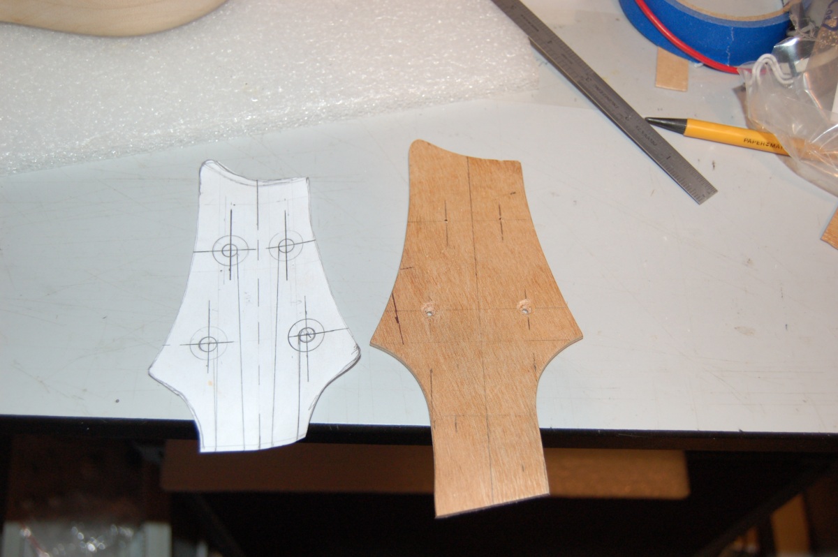headstock final design and template