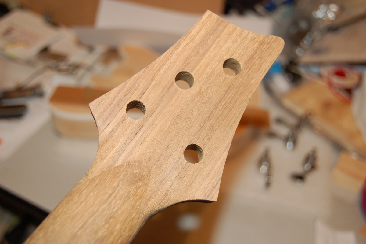 back of drilled headstock