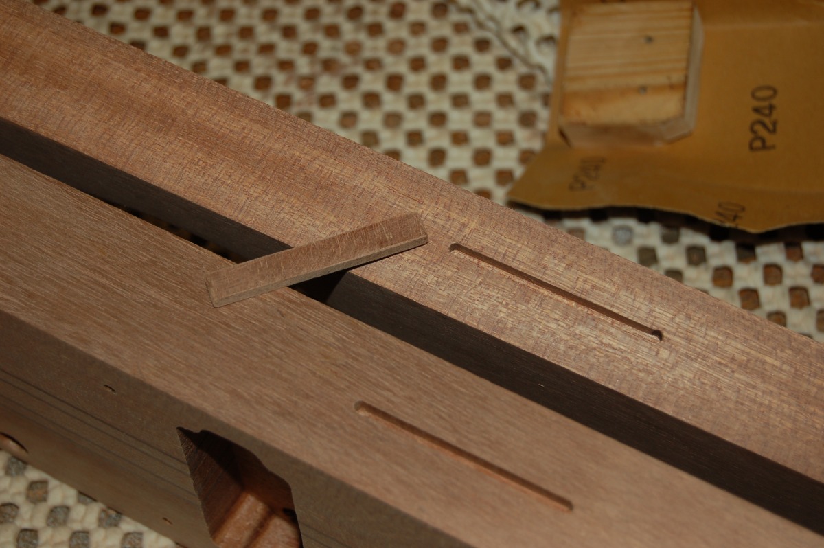 loose tenon and mortices in body and neck