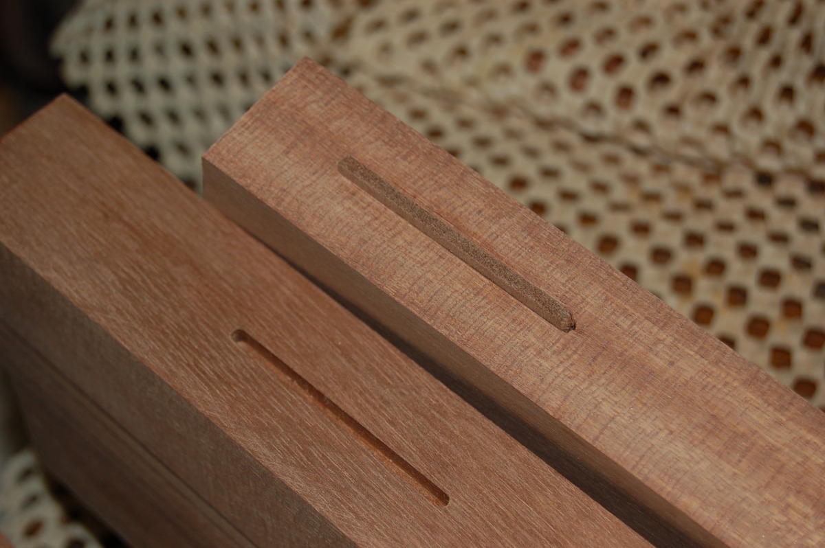 loose tenon in place