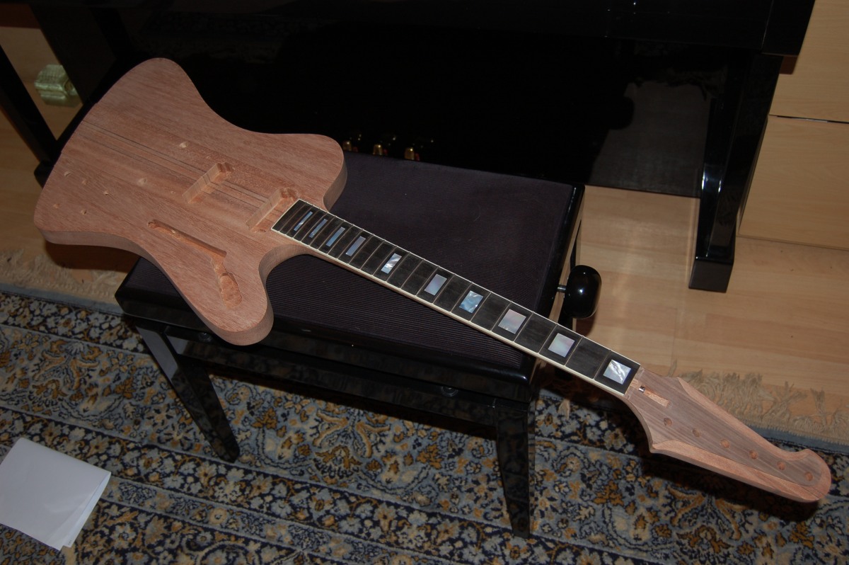 general view of guitar at this stage
