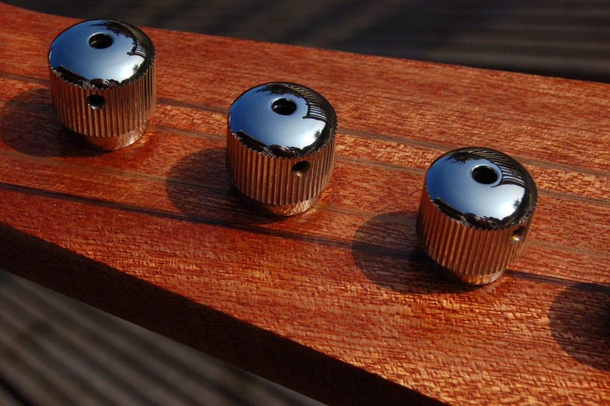 close up of tuners