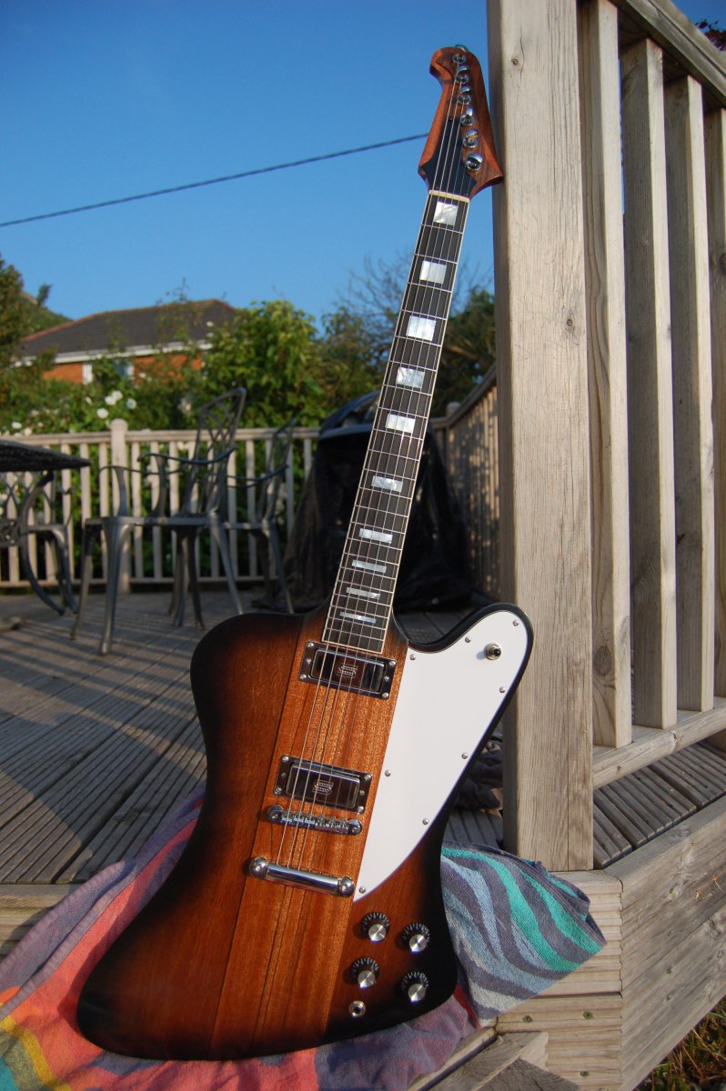 finished firebird guitar