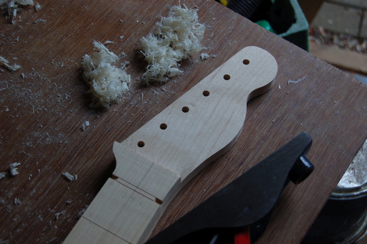 headstock roughed out