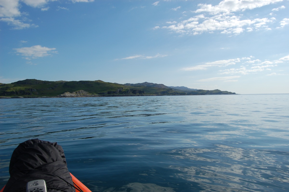 view down the West coast of Jura